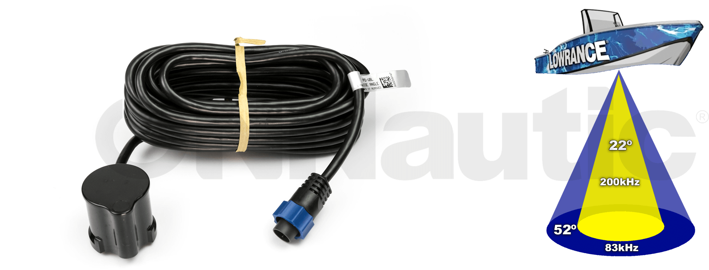 Transductor Lowrance PD-WBL (300W) Motor o Interior | ONNautic